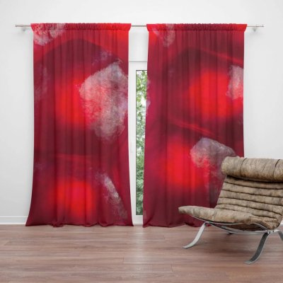 Závěsy Granátové jablko: 2 ks - 140x250 cm - Sablio – Hledejceny.cz