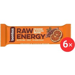 Bombus Raw Energy Orange&cocoa beans 6 x 50 g