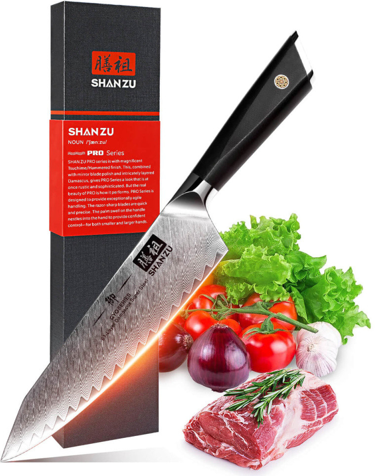 Shanzu Nůž Chef 21/35cm Damašková ocel 67/G10