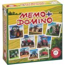 Karetní hra Piatnik Pexeso & Domino: Traktory