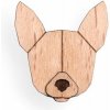 Brož BeWooden dřevěná brož ve tvaru psa Chihuahua BR50