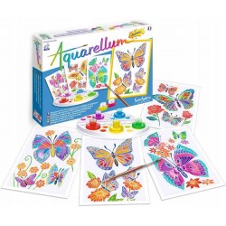 SentoSphere Akvarely junior Motýli a květiny