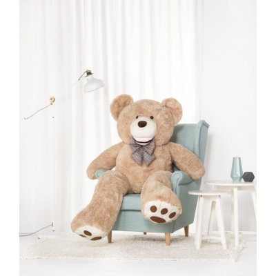 Mamido Velký medvěd XL Amigo béžový 160 cm – Zboží Mobilmania