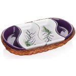 Banquet miska v košíku Lavender 4 díly OK 30,5 cm – Zboží Mobilmania