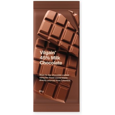 Vilgain 45% mléčná čokoláda 85 g – Zboží Dáma
