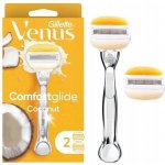 Gillette Venus Platinum Comfortglide Olay Coconut + 2 ks hlavic – Zboží Mobilmania