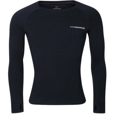 MT TDR 250 pánské merino triko s dlouhým rukávem černo-modrá – Sleviste.cz