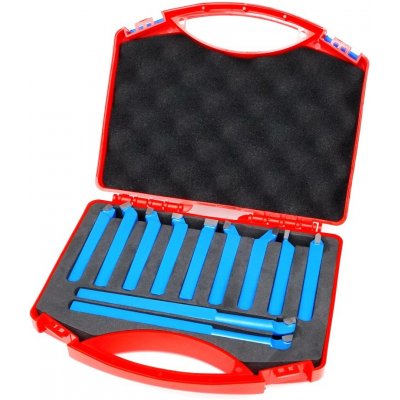 Soustružnické nože 12mm s SK plátky, sada 11 ks v kufru – Sleviste.cz