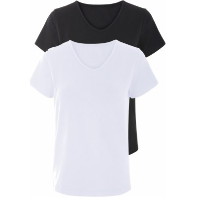 esmara Dámské triko, 2 kusy černá/bílá – Sleviste.cz