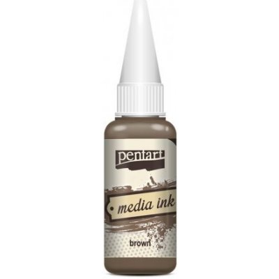 Pentart alkoholový inkoust 20 ml brown – Zboží Dáma