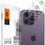 Ochranný kryt na fotoaparát Spigen Optik.tr Camera Protector 2-pack iPhone 14 Pro / 14 Pro Max, křišťálově čirý (AGL05228) – Zboží Živě