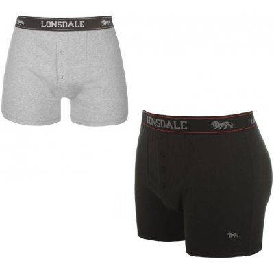 Lonsdale 2 Pack Boxers Mens