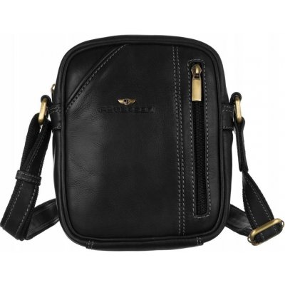 Peterson pánská kožená taška PTN TB-8023 černá – Zboží Dáma