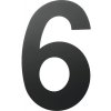 Domovní číslo Domovní číslo "6" černé 15 cm