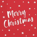 Procos Vánoční papírové ubrousky 3V merry christmas 33x33cm 20ks – Sleviste.cz