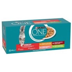 Purina One Sterilcat kuře, krůta, hovězí, losos 4 x 85 g