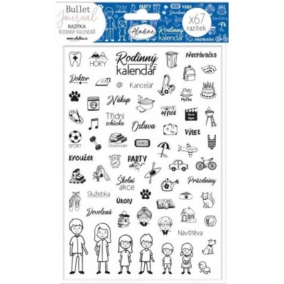 Aladine Diářová razítka 67ks - Rodinný kalendář – Zboží Dáma