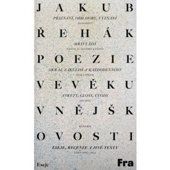 Poezie ve věku vnějškovosti - Eseje, recenze a jiné texty z let 2007-2022 - Jakub Řehák