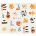 BIO nails Vodolepka BN 2062 květy a nápisy – Hledejceny.cz