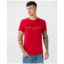 Tommy Hilfiger Červené pánské tričko
