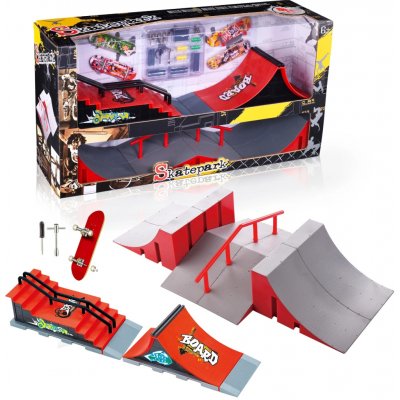 Skatepark Set XL Street Moduly s Rail Schodištěm a 2 Fingerboardy – Sleviste.cz