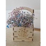 Amadea Dřevěná bedýnka z masivního dřeva 34 x 24 x 15 cm – Hledejceny.cz