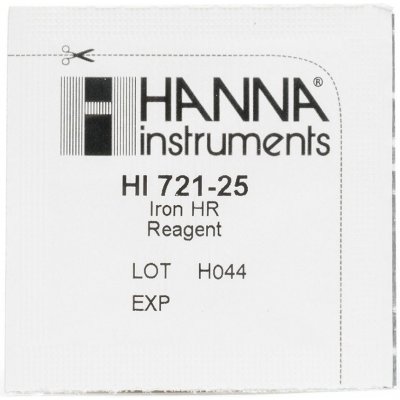 Hanna činidla na měření Fe 25 ks