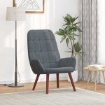 VidaXL 328096 relaxační tmavě šedé samet – Zboží Dáma