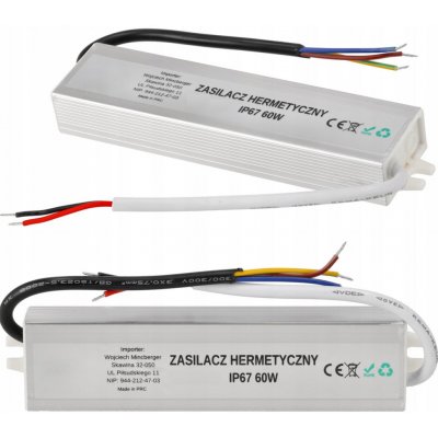 ECOLIGHT Hermetický napájecí zdroj - 12V - 5A - 60W EC79609 – Hledejceny.cz