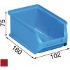 Úložný box Allit Plastové boxy na drobný materiál 102x160x75 mm červené