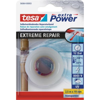 tesa 56064 EXTREME REPAIR instalatérská izolační páska 2,5 m x 19 mm transparentní – Zbozi.Blesk.cz