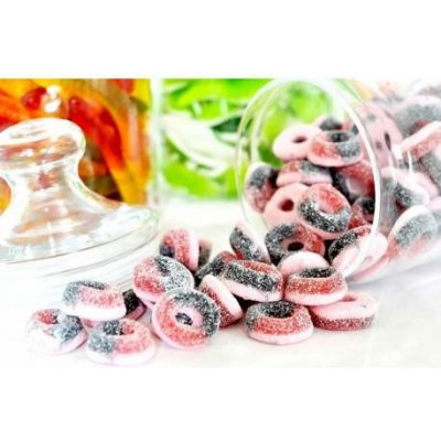 The Candy Plus Sweet Želatinové kyselé oválky s příchutí černý rybíz 1 kg – Sleviste.cz