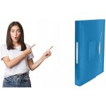 Esselte Aktovka s držadlem a 6 přihrádkami, Vivida modrá, A4, plast – Zboží Živě