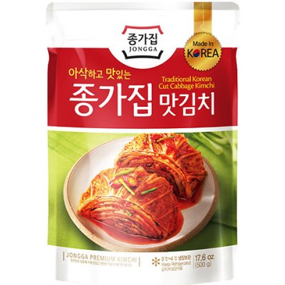 JONGGA Čerstvé korejské kimchi krájené 500 g – Zboží Dáma