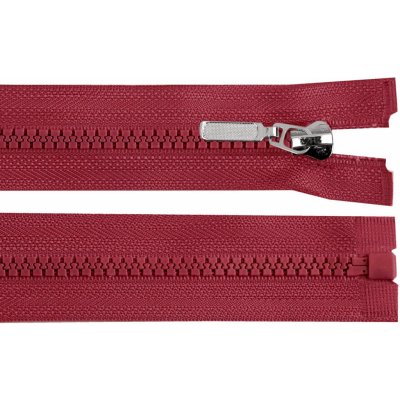 Kostěný zip No 5 délka 80 cm s ozdobným jezdcem, malé, 178 bordó – Hledejceny.cz