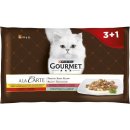 Gourmet A la Carte Chicken Trout Beef and Fish pro kočky 4 x 85 g