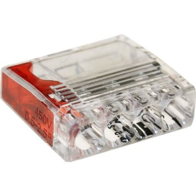 Wago MINI 4 x 2,5 mm2 - průhledná 3727 – HobbyKompas.cz