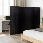 vidaXL Paraván 165 x 400 cm bambus 377000 Černá – Zboží Dáma