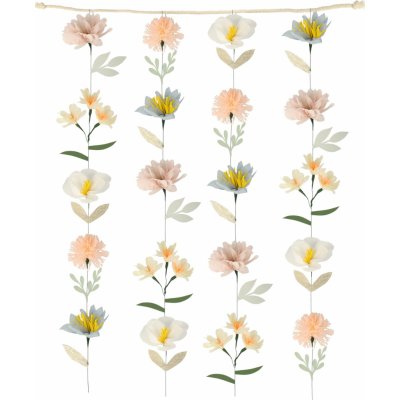 Meri Meri Květinový závěs Pastel Flowers 2 m, multi barva, papír – Hledejceny.cz