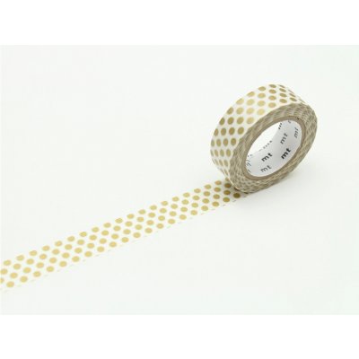 MT masking tape geometrická dot gold 2 – Sleviste.cz