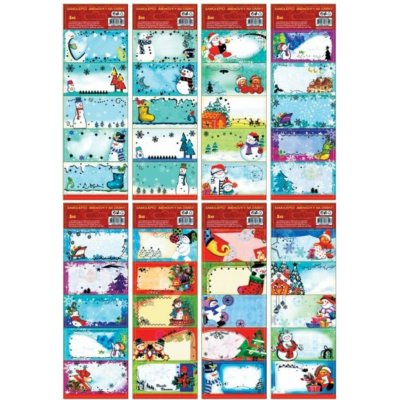 Anděl Samolepicí jmenovky na dárky - s ražbou - 5 ks - 1220 – Zbozi.Blesk.cz