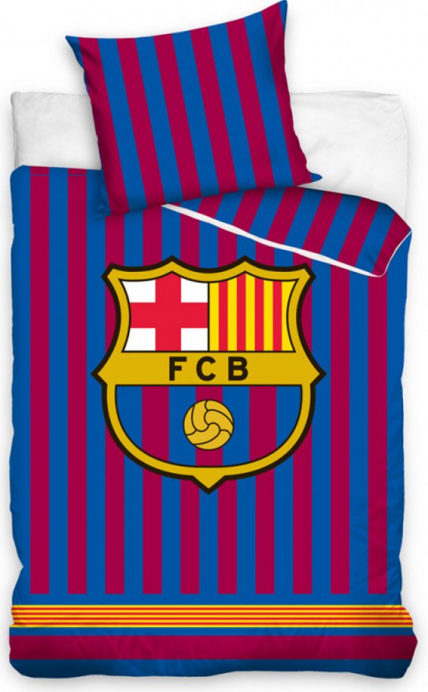 Carbotex povlečení FC Barcelona 20 stripes 140x200 70x90 | Srovnanicen.cz