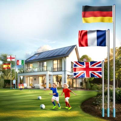 Deuba Vlajkový hliníkový stožár - 650 cm – Zboží Dáma