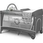 Lionelo Cestovní postýlka Flower Grey Scandi – Zboží Dáma