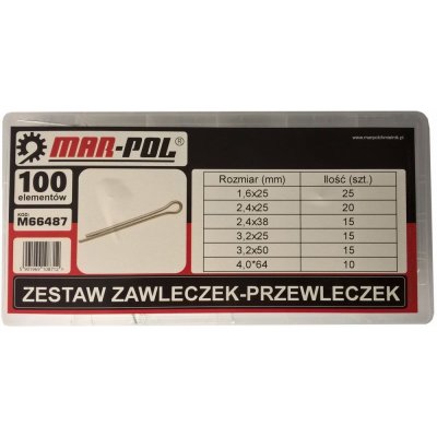 Závlačka, sada 100ks MAR-POL M66487 – Hledejceny.cz