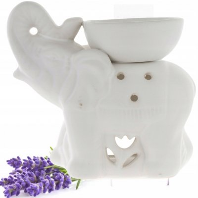 Artpol aroma lampa keramická 14 cm Slon bílá – Sleviste.cz