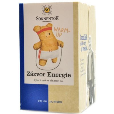 Sonnentor Zázvor energie BIO čaj porcovaný dvoukomorový 32,4 g – Zbozi.Blesk.cz