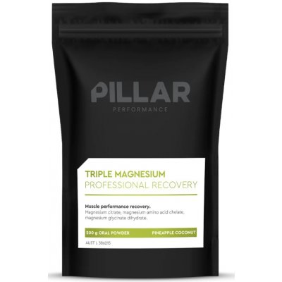 Vitamíny a minerály Pillar Performance Triple Magnesium Professional Recovery Powder Pineapple Coconut 200 g