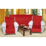 Bellatex přehoz na křeslo Korall micro 2 červená 150 x 200 cm, 2 ks 65 x 150 cm – Sleviste.cz