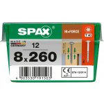 SPAX Vrut 8x260, HI.FORCE, talířová hlava, T-STAR plus, WIROX, 12 ks (L) – Hledejceny.cz